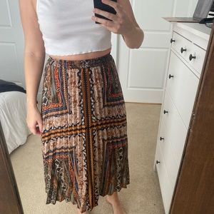 SHEIN — printed midi skirt
